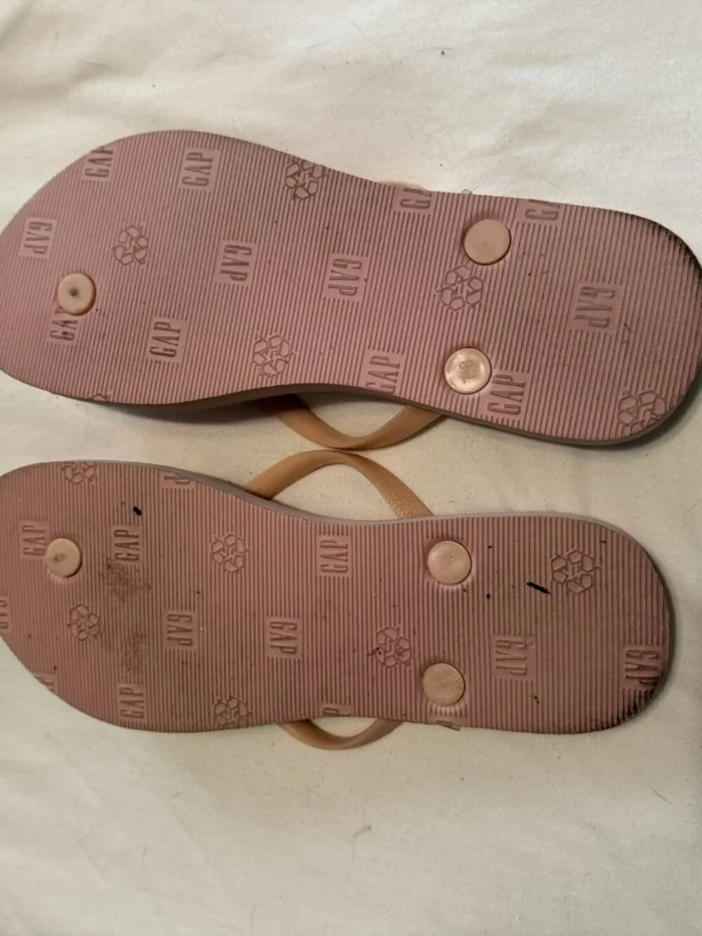GAP Blush Pink Logo Thong Flip-Flops